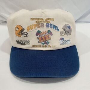 Vintage Super Bowl XXXI Packers vs Patriots Cap 1997 (Pre -Owned)